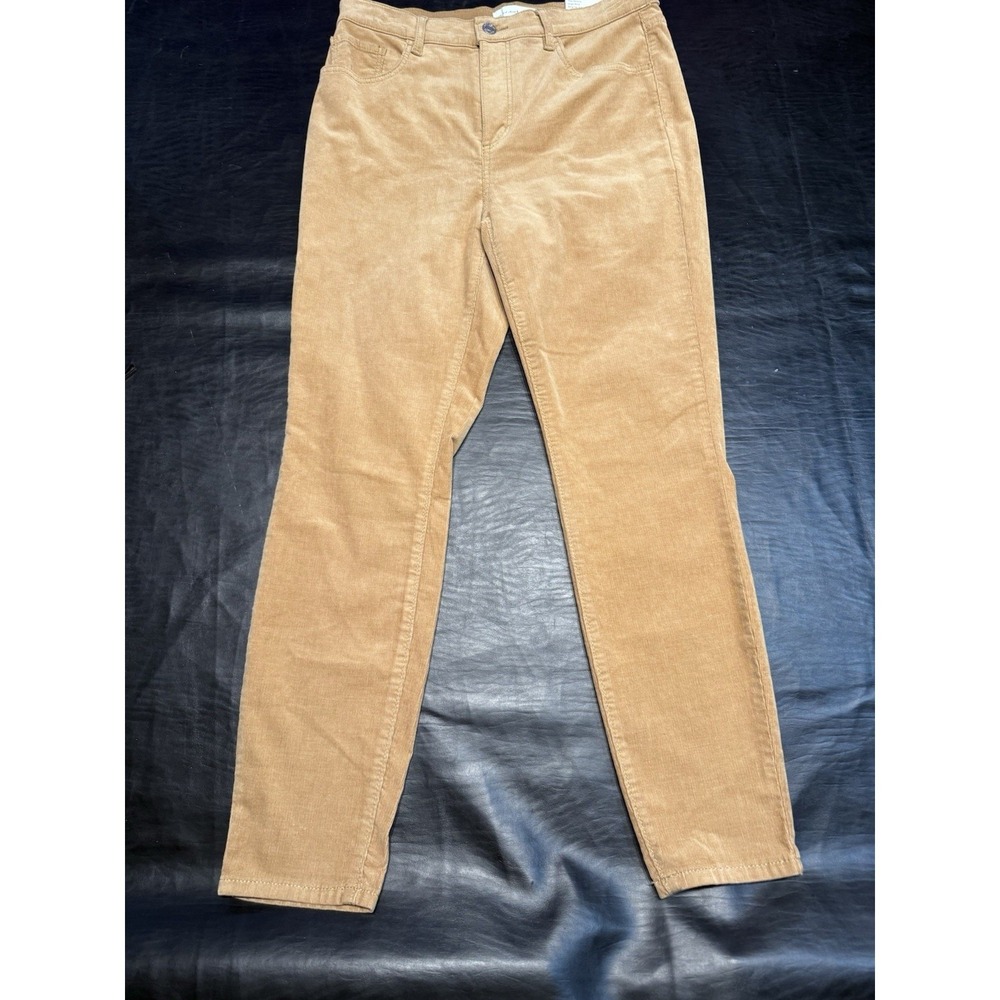 LOFT The Skinny Pants Women 29/8 Petite Tan High Rise Corduroy NEW